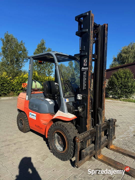 wózek widłowy TOYOTA 7FGJF35 LPG 3500 szeroki Toyota łódzkie