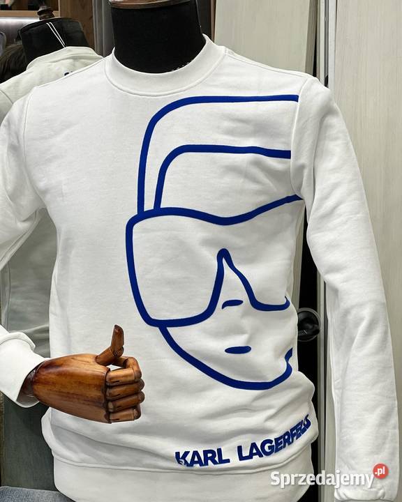Bluza męska bawełniana Karl Lagerfeld biała L Białystok