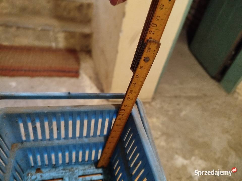 Plastikowy koszyk niebieski z uchwytami 44x24x18 Kraków