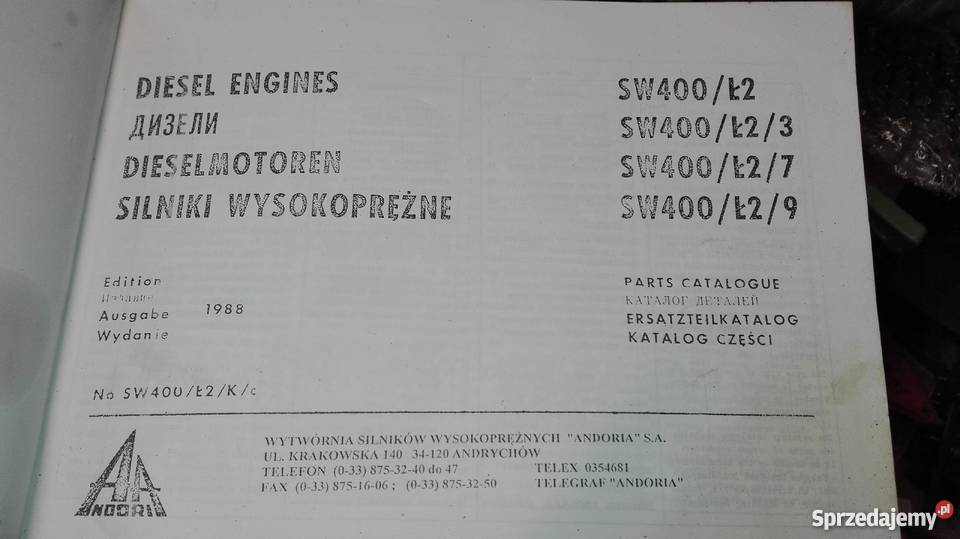 Silnik wysokoprężny Andoria śląskie