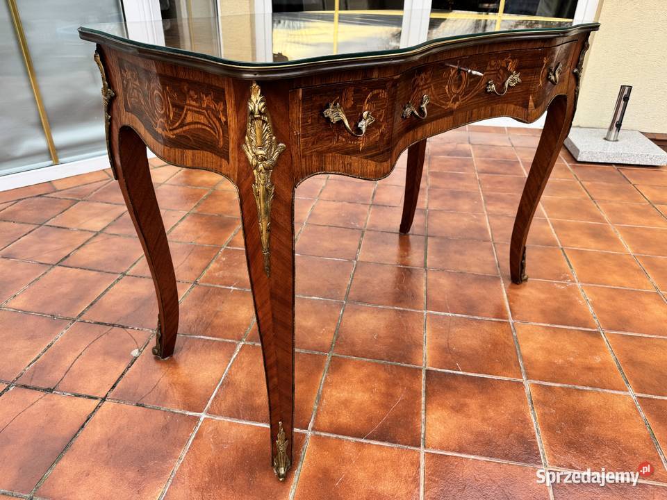 Biurko francuskie ludwik XV barokowe antyk