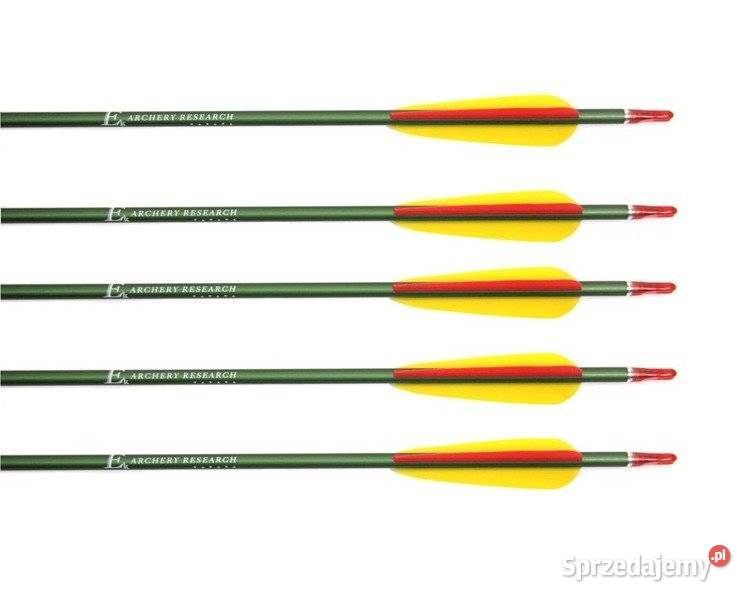 Strzały aluminiowe EK wykręcane groty do łuku 5x Sporty strzeleckie i myślistwo Nowy Sącz