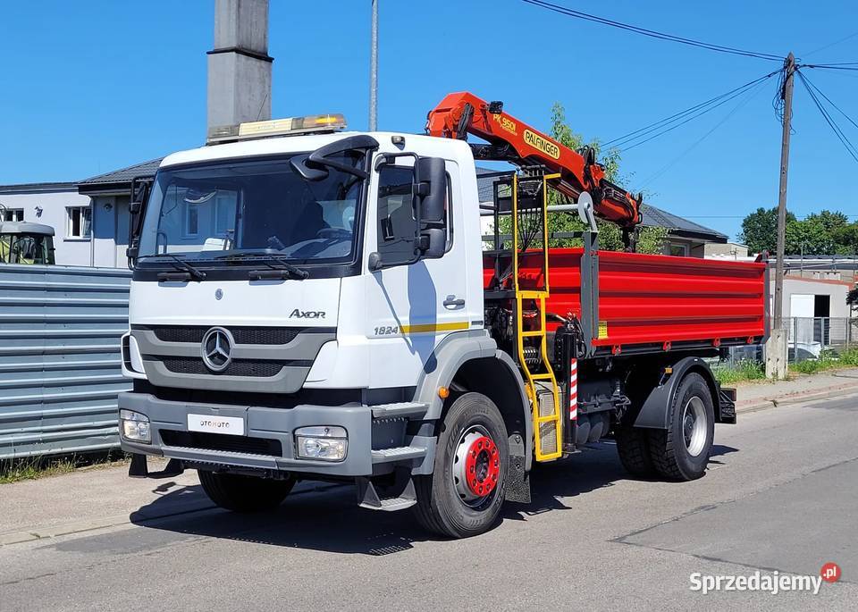 Mercedes AXOR 1824 HDS Palfinger Czerpak Nowy wielofunkcyjna kierownica Łańcut
