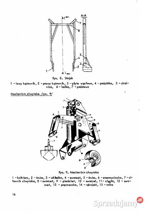 Koparko ładowarka PE 08 mtz 5 JUMZ instrukcja i Stalowa Wola