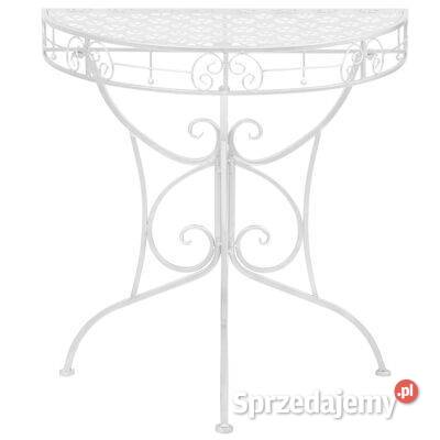 Półokrągły stolik vintage metalowy 72 x 36 x 74 mazowieckie Warszawa