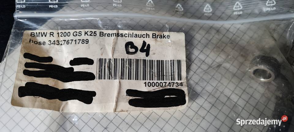 BMW R 1200 GS K25 przewód hamulcowy Warszawa