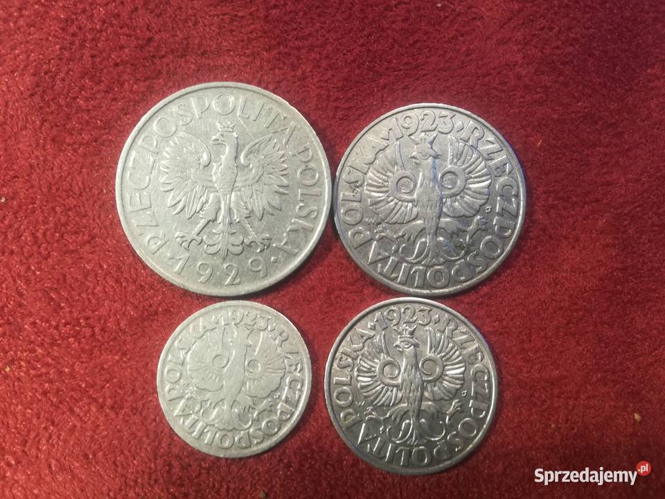 Polska zestaw 1 50gr 20gr 10gr 1923 1929r Sulejówek