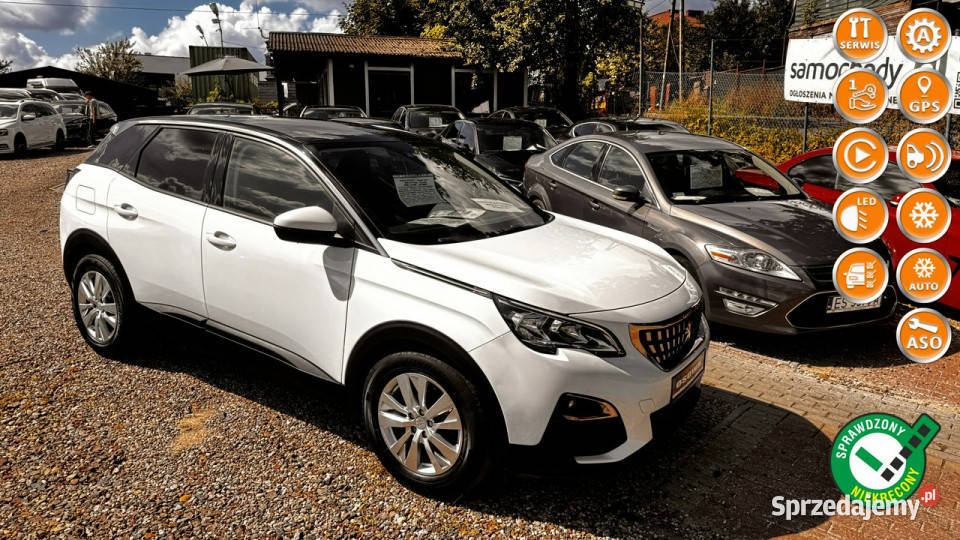 Peugeot 3008 16 blu hdi 120 automat ledy Navi aluminiowe felgi Gdańsk