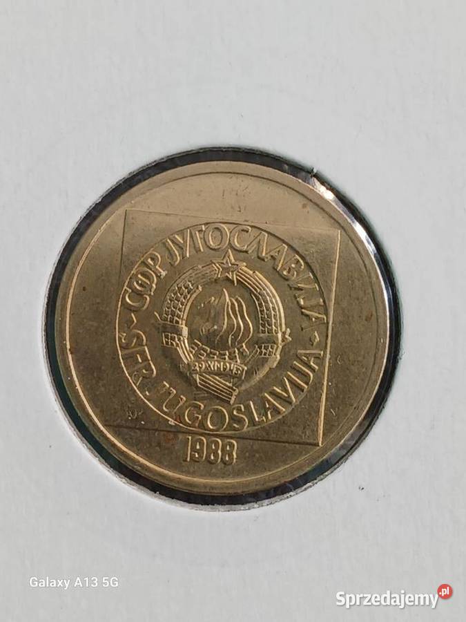 50 Dinarów Jugosławia 1988 r Numizmatyka Konin