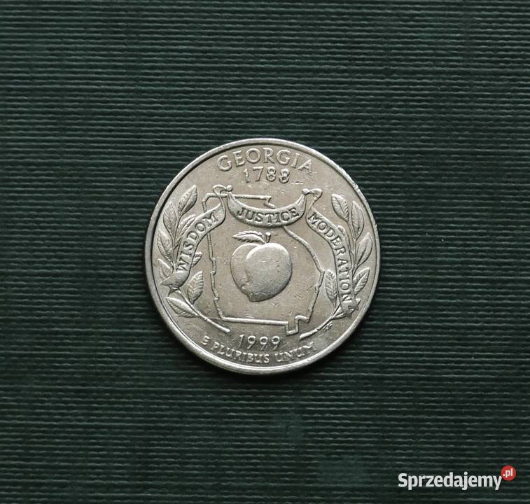 USA dolara 1999r Ćwierćdolarówka Georgia Gliwice