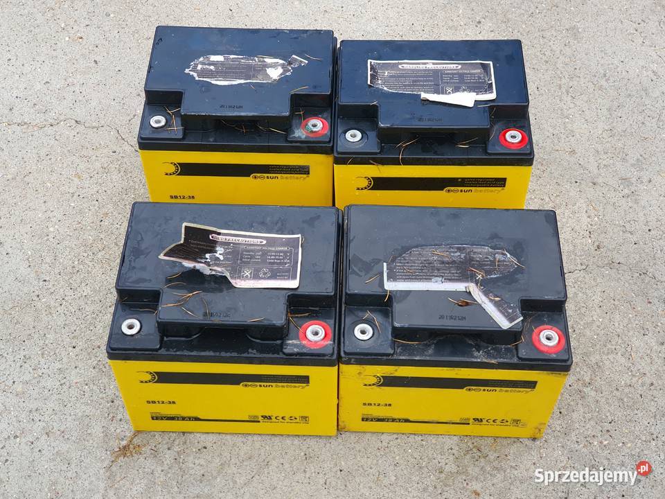 Akumulator AGM SUN Battery 12V 38Ah SB1238 Akumulatory motocyklowe Łódź sprzedam