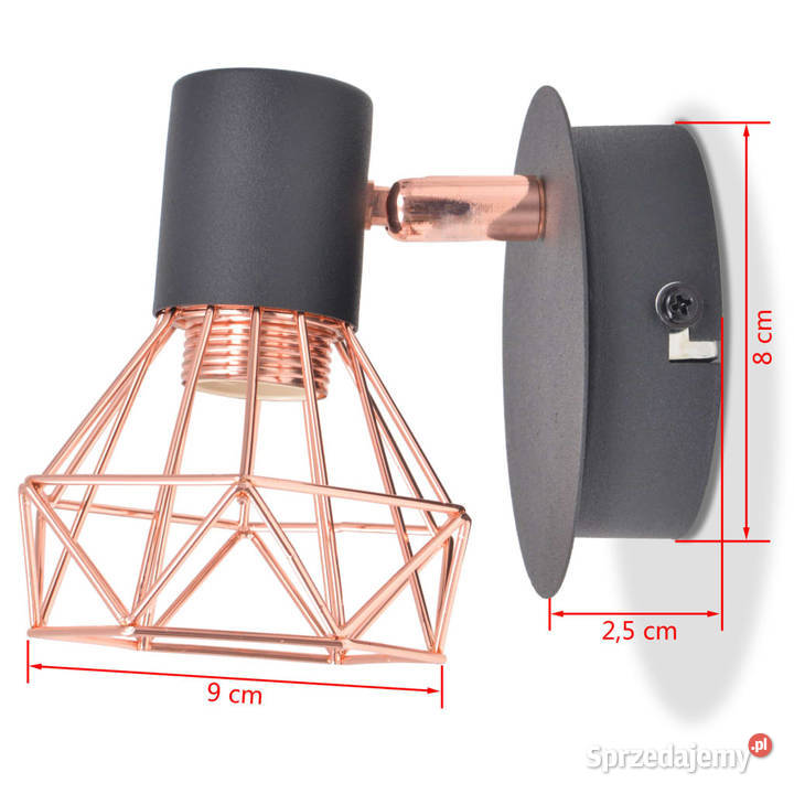 Lampy ścienne z 2 diodami LED w formie żarówek2