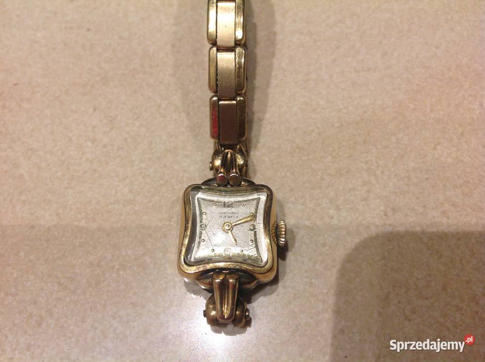 Zegarek damski pozłacany JUNGHANS 15 JEWELS Nowa Sól