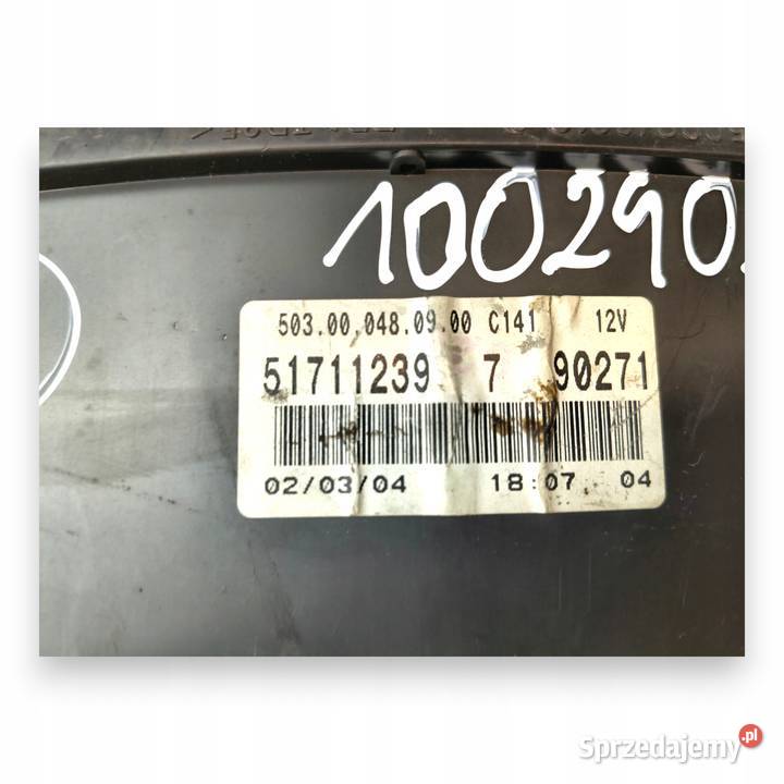 LICZNIK ZEGARY 51711239 Fiat Panda II 12 8V lubelskie Chełm sprzedam
