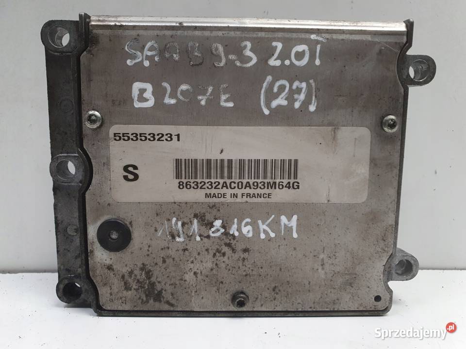 Saab 93 93 II 20 T STEROWNIK SILNIKA komputer Układ elektryczny, zapłon