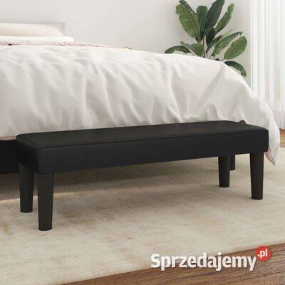 vidaXL Ławka czarna 100x30x30 tapicerowana Warszawa sprzedam