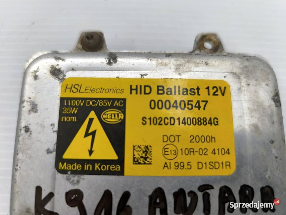 PRZETWORNICA LAMPY XENON OPEL ANTARA LIFT