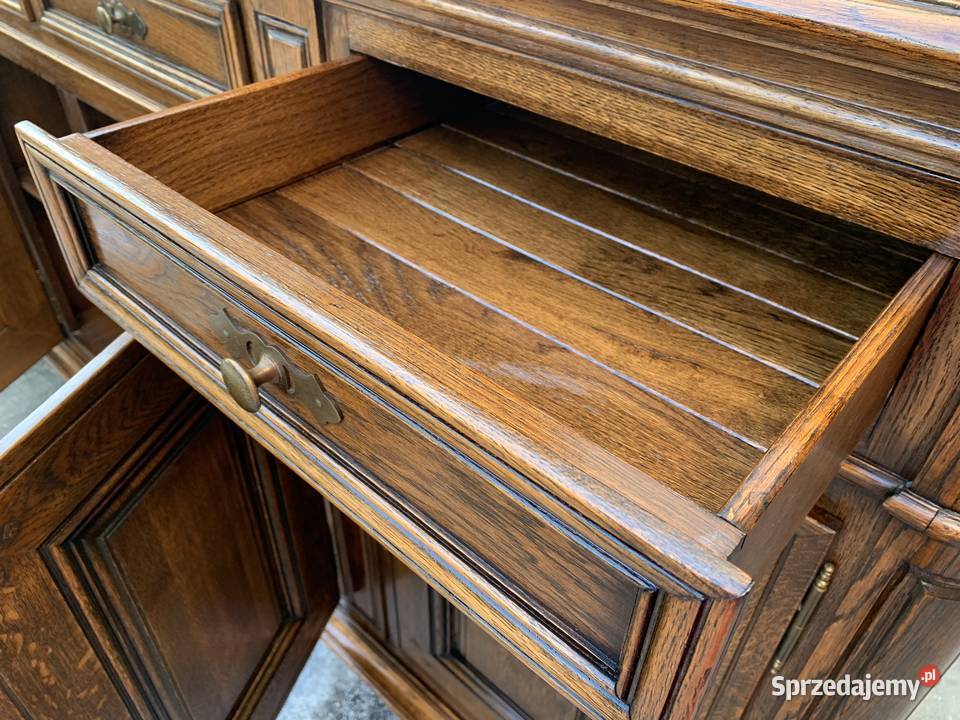 Piękna dębowa komoda 250 100lite drewnomeble wielkopolskie sprzedam