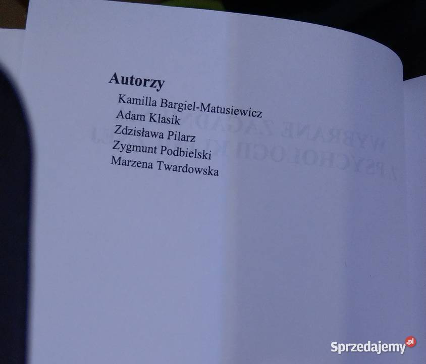 Wybrane zagadnienia z psychologii klinicznej Warszawa