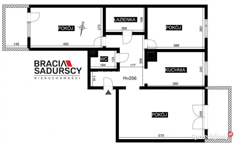Mieszkanie Kraków 705m2 3 pokoje