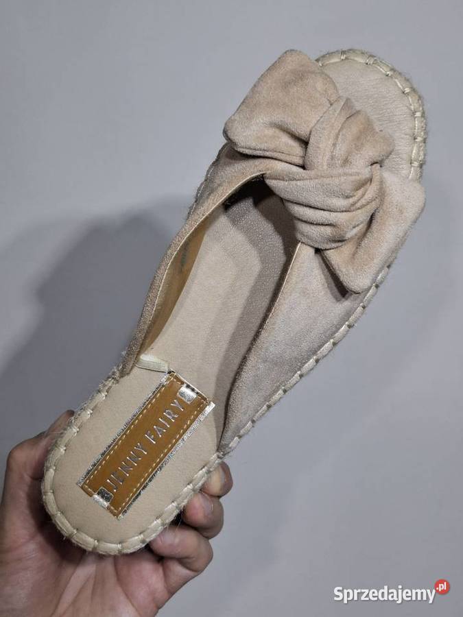 Jenny Fairy 385 damskie klapki koturny espadryle małopolskie Kraków