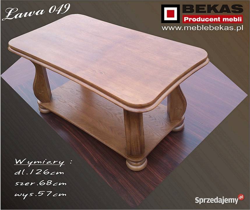 Stylowa Ława 065 Dąb Noga Masywna Ława Lite Kalisz