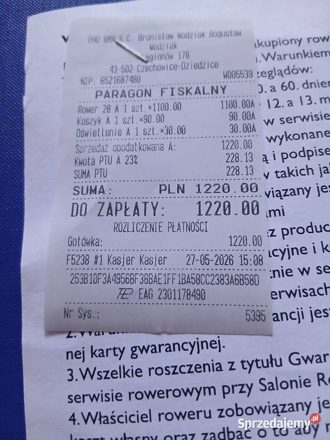 Sprzedam Rower Damski Wisła Wielka
