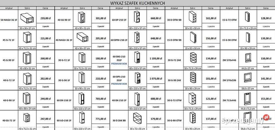 Duży zestaw mebli kuchennych NAROŻNY Częstochowa sprzedam