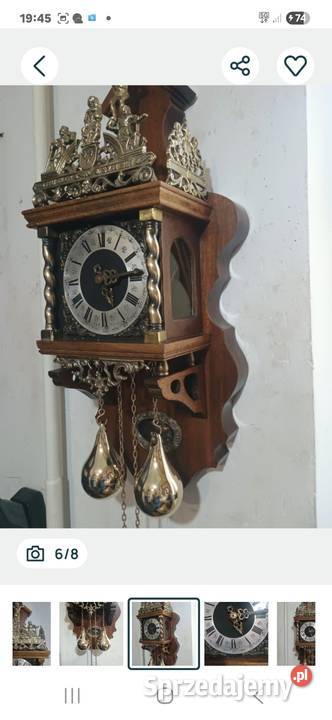 Wiszący zegar Atlas holenderski Dom i Ogród Rzeszów