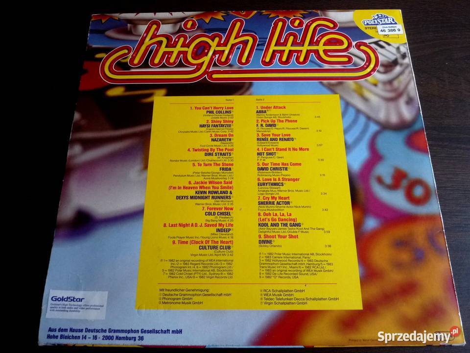 High Life Winyl P Collins Nazareth Dire Straits Wrocław