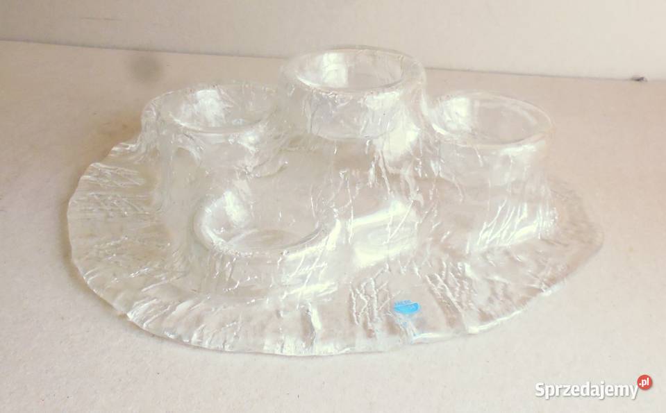 Świecznik Szklany Fiński Meri Lasi Katowice