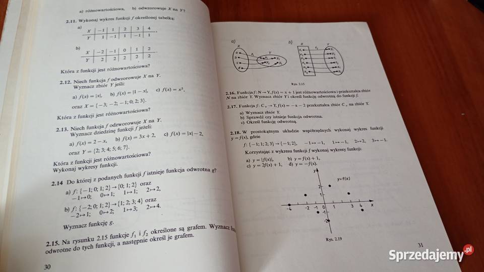 Matematyka zbiór zadań klasy I 1 szkoły średniej Gdańsk sprzedam