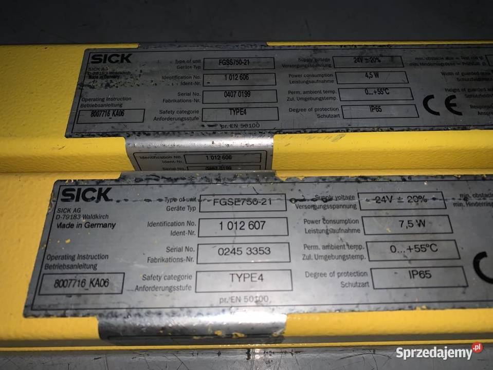 Sick FGSS75021FGSE75021 30FGS 10126061012607 Warszawa sprzedam