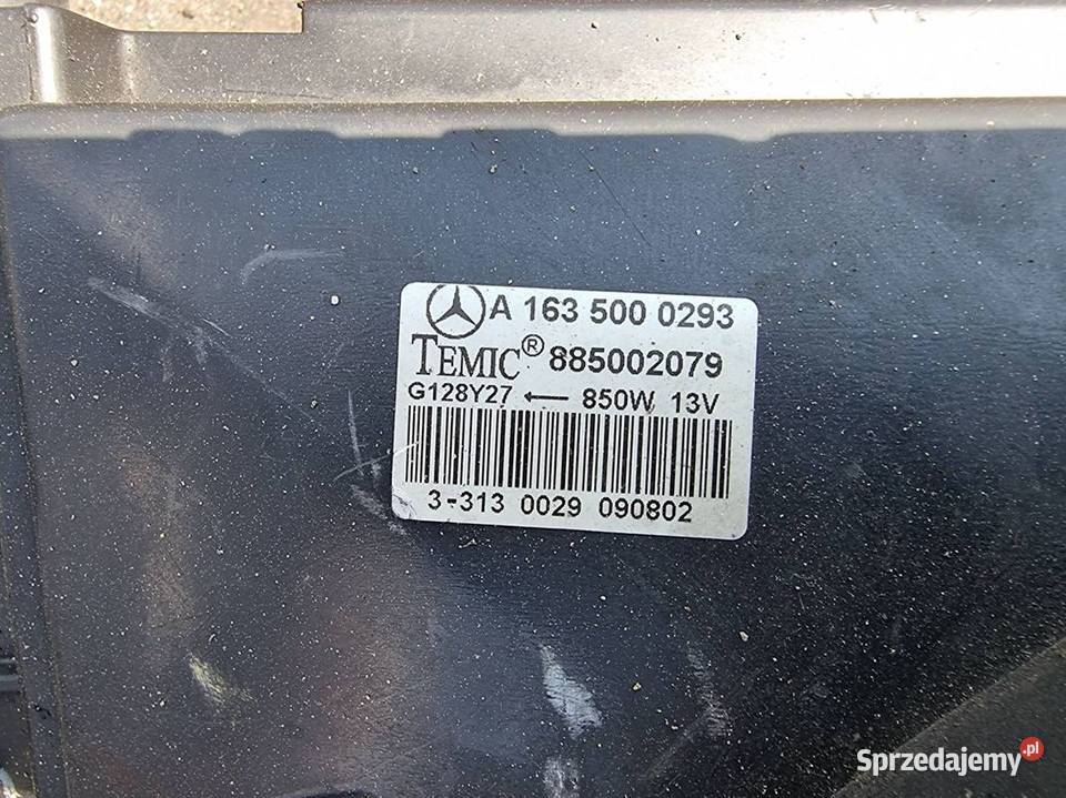 PAS PRZEDNI MERCEDES ML W163 A1635000293