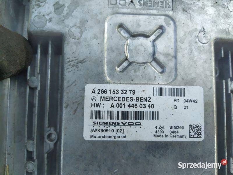 STEROWNIK SILNIKA KOMPUTER MERCEDES W169 osobowe śląskie Gliwice