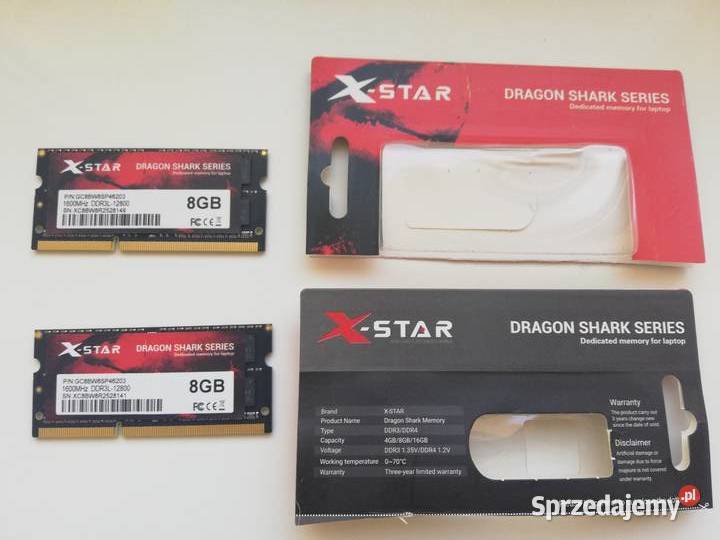 DDR3L 16GB 2x8GB 135V 1600MHz do laptopa
