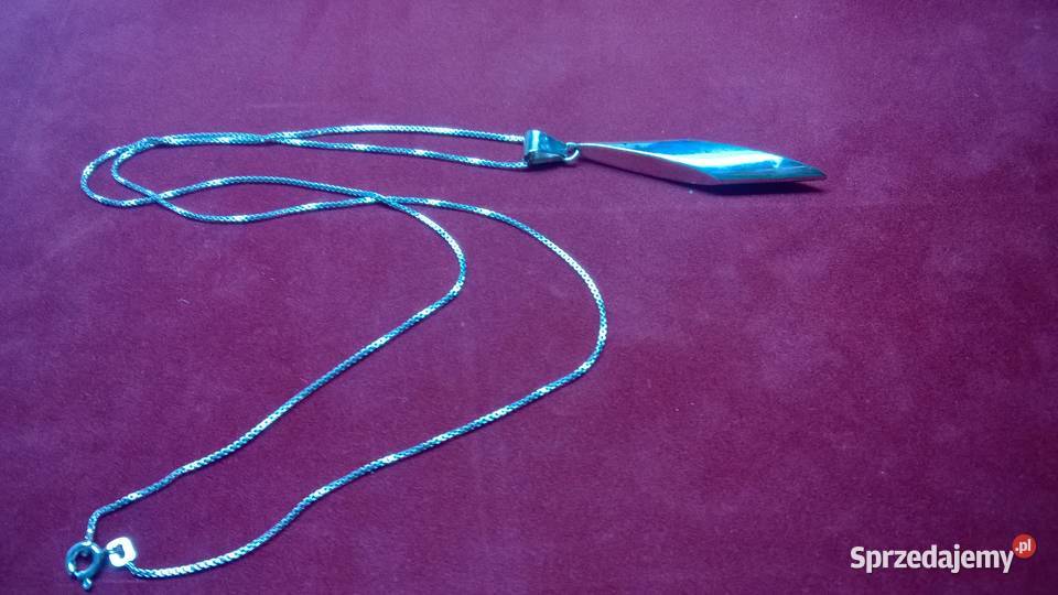 srebrny łańcuszek z wisiorkiem 0108 srebrne Warszawa