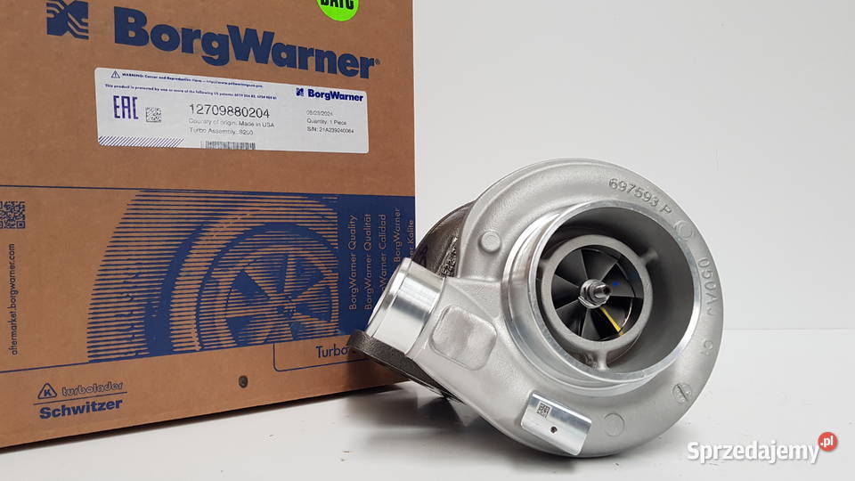 Nowa turbosprężarka BorgWarner KKK 12709880204 Siedlce