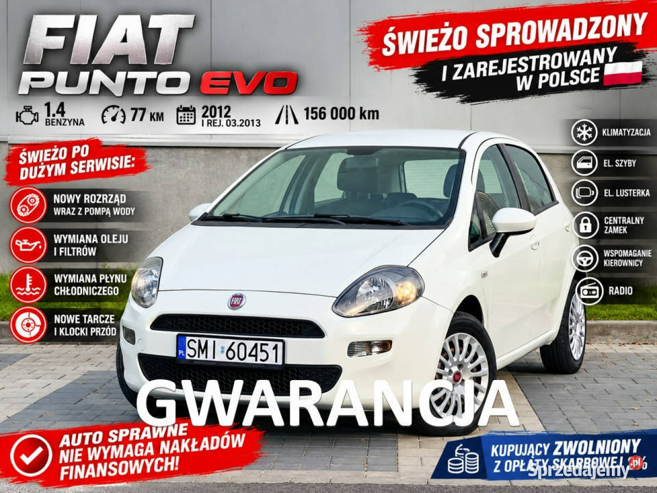 Fiat Punto Evo 14 Benz 77 nowy Punto Evo