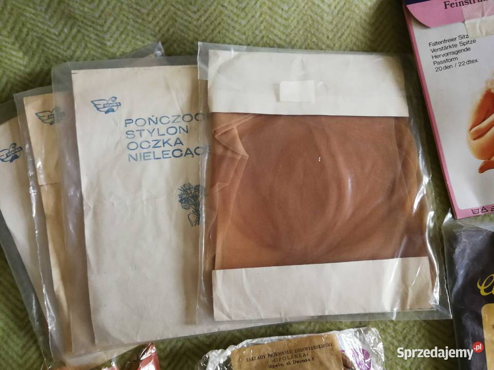 Pończochy PRL Vintage Feniks Opolanka ZESTAW 8 zachodniopomorskie Szczecin sprzedam