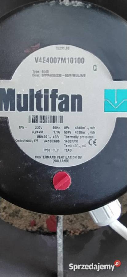 Wentylator Multifan 45 do chlewni obory kurnika Miąsowa