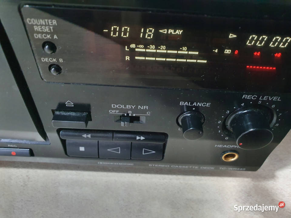 Magnetofon catette deck SONY TC WR445 445 Międzychód