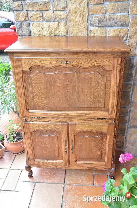 Sekretarzyk komoda szafka brązowy stylowy 50cm Kalisz