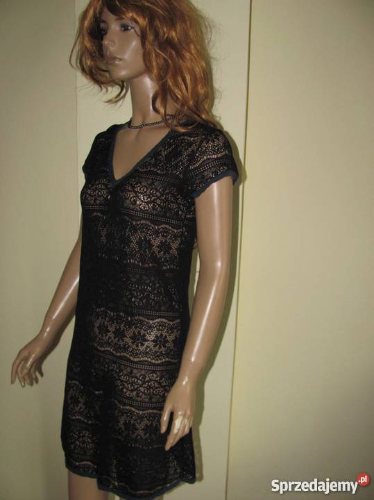 Koronkowa tunika czarna elegancka sexy LENEV lubelskie Zamość