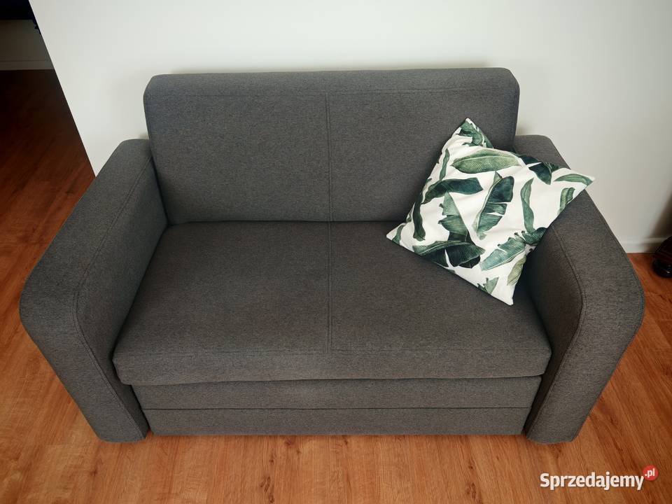 Sofa kanapa rozkładana 2 osobowa ciemny szary Gorzów Wielkopolski sprzedam