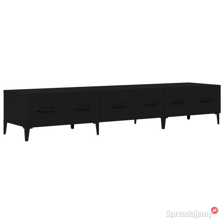 Szafka pod TV czarna 150x345x30 materiał mazowieckie Warszawa