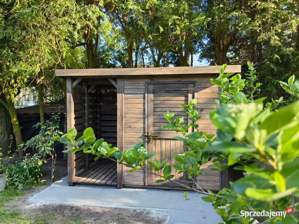 domek narzędziowy ogrodowy z drewutnia drewutnia Kalety sprzedam