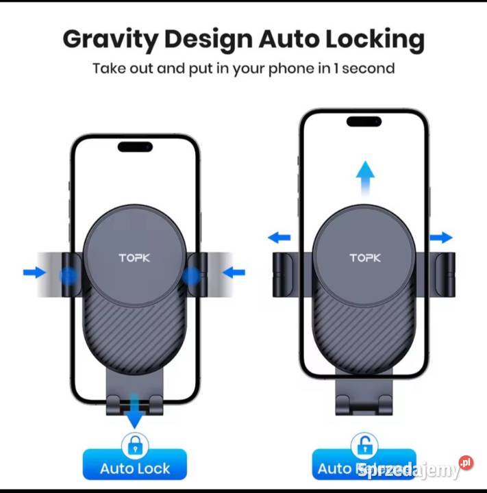 Uchwyt grawitacyjny na telefon TOPK