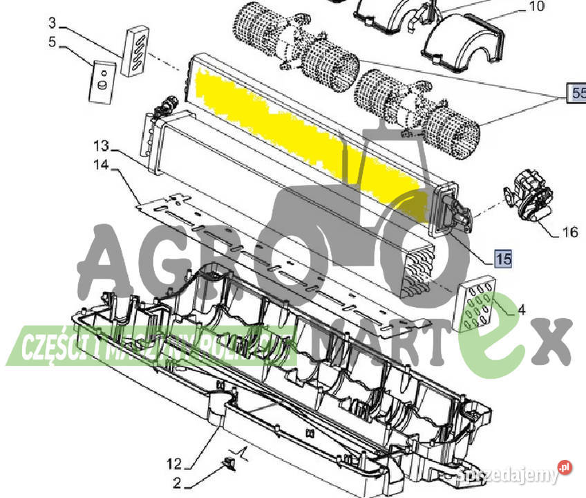 47442583 WYMIENNIK CIEPŁA TD CNH Pozostałe Wichrów