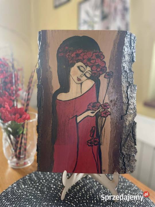 Obraz malowany ręcznieAnioł Strzyżów